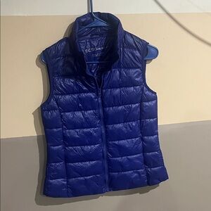 BCBG Generation Blue Puffer Vest Women’s Size Small